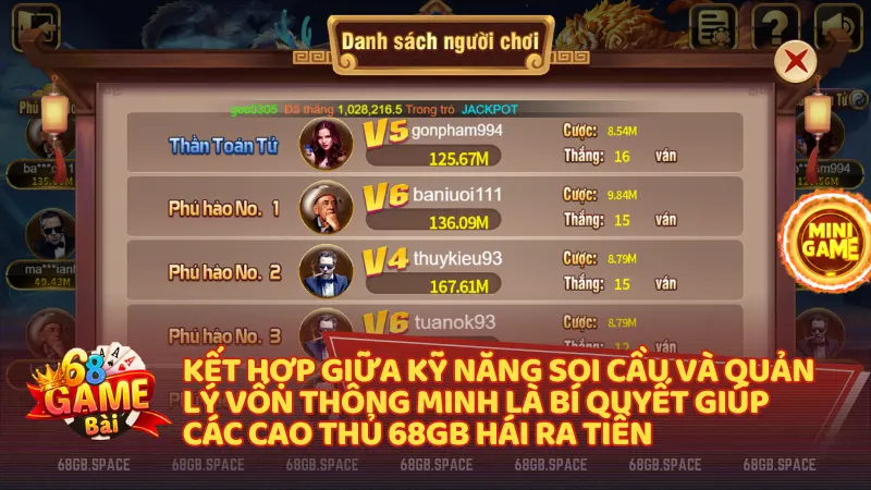 Bảng lịch sử cược (soi cầu) trong Rồng hổ đại chiến 68gb giúp người chơi nắm bắt quy luật và đưa ra quyết định chuẩn xác