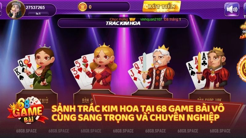 Trải nghiệm không gian sòng bài trực tuyến chuyên nghiệp và uy tín hàng đầu tại 68gamebai
